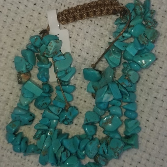 Turquoise  nugget‎ boho bracelet.NWT - Picture 3 of 4